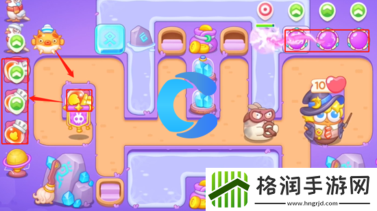 保卫萝卜4阿波与魔法宝藏第五十二关图文攻略