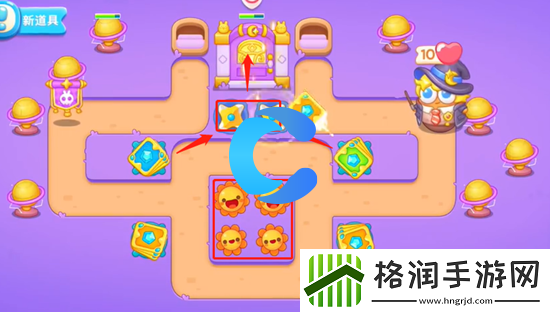 保卫萝卜4阿波与魔法宝藏第五十关图文攻略