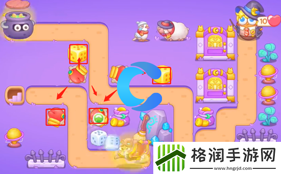 保卫萝卜4阿波与魔法宝藏第四十八关图文攻略