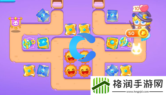 保卫萝卜4阿波与魔法宝藏第五十关图文攻略