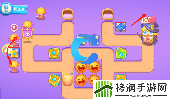 保卫萝卜4阿波与魔法宝藏第五十关图文攻略