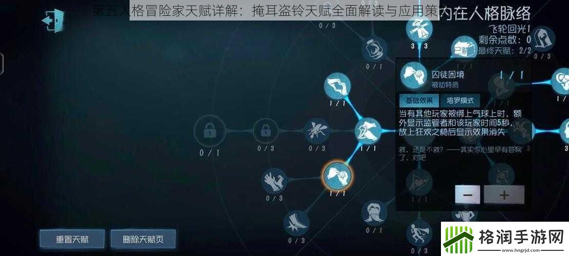 第五人格冒险家天赋详解