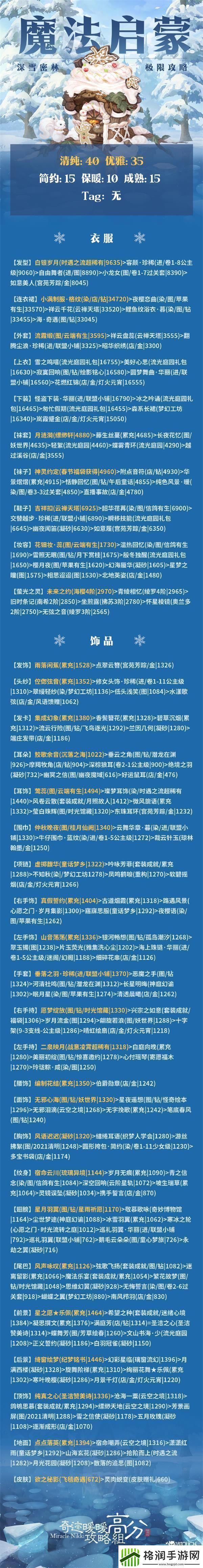 魔法启蒙完美搭配攻略