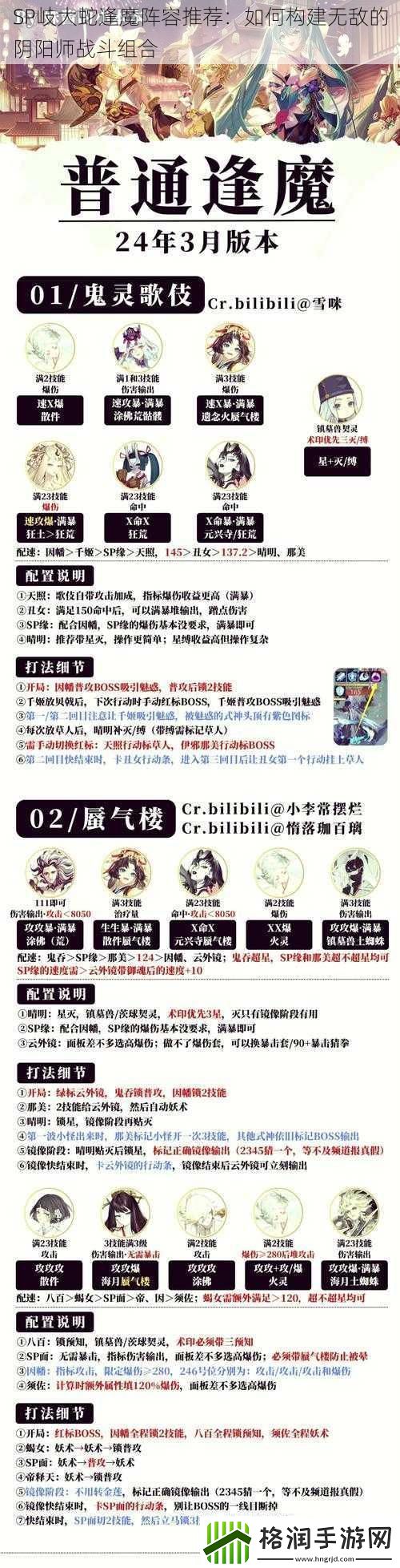 SP岐大蛇逢魔阵容推荐