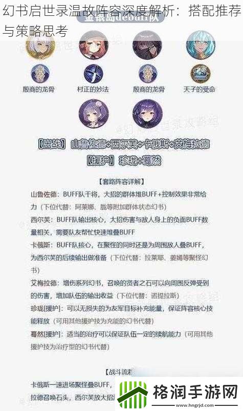 幻书启世录温故阵容深度解析