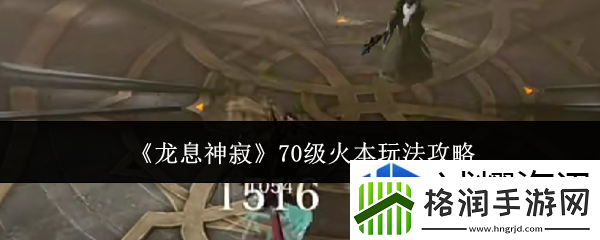龙息神寂70级火本怎么玩