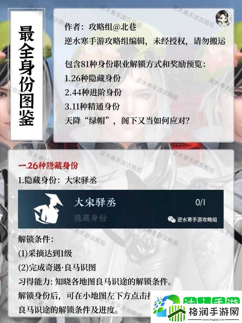 逆水寒手游帽儿侠身份解锁步骤及全面攻略指南