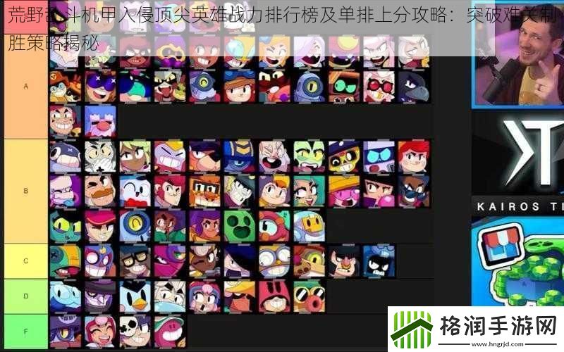 荒野乱斗机甲入侵顶尖英雄战力排行榜及单排上分攻略