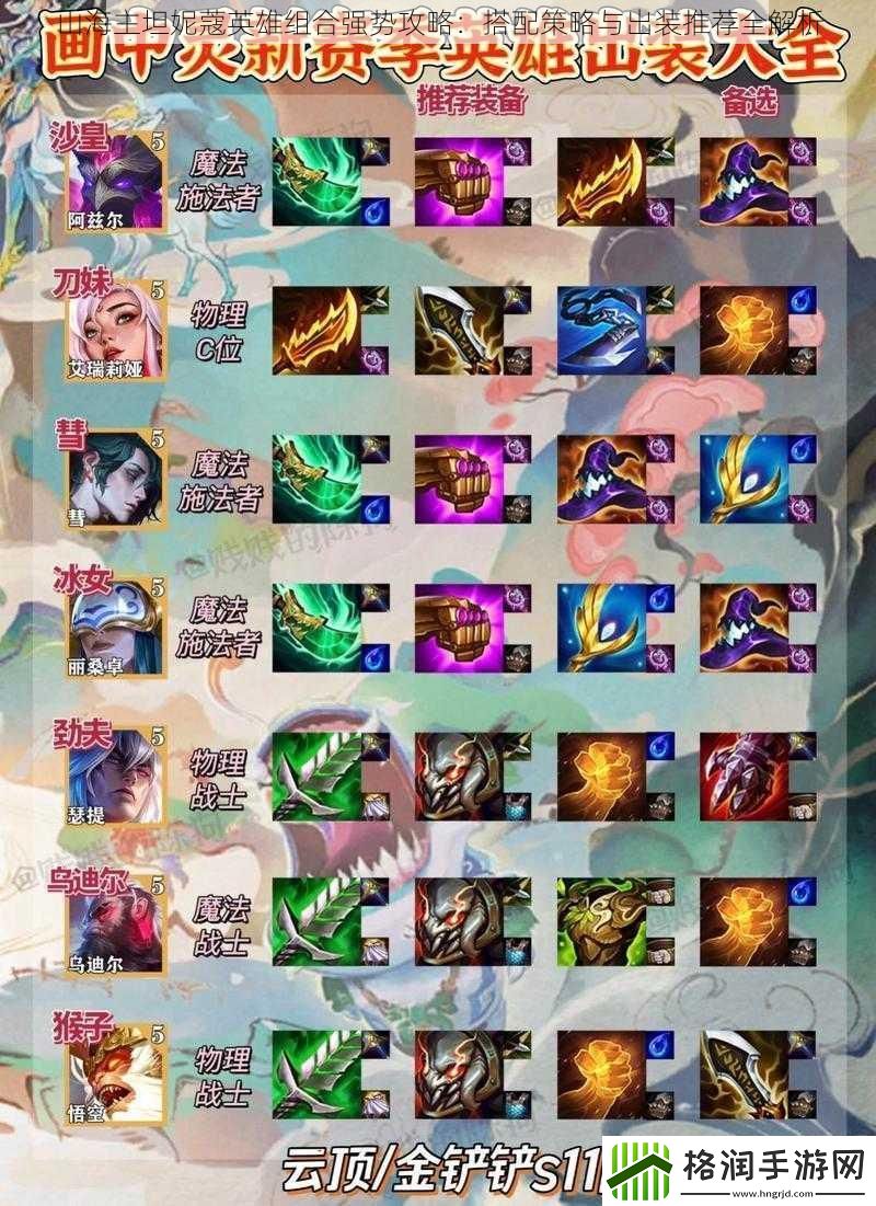 山海主坦妮蔻英雄组合强势攻略