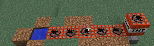 我的世界tnt大炮怎么做