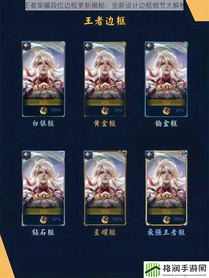 王者荣耀段位边框更新揭秘