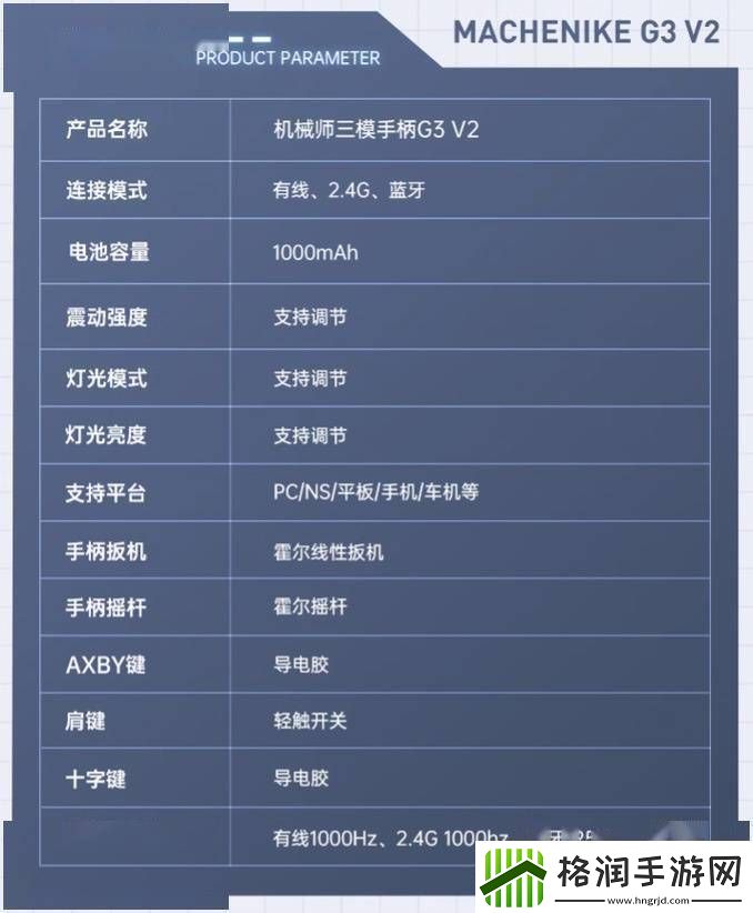 机械师G3V2游戏手柄2月6日上市