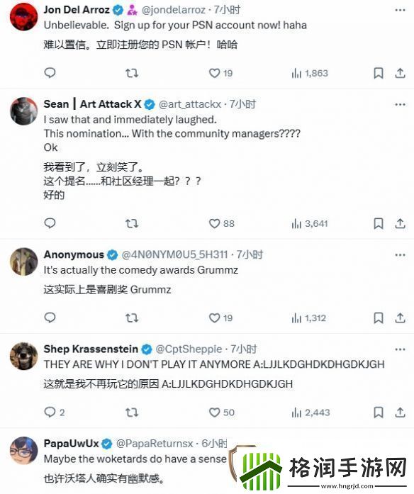 故意还是不小心绝地潜兵2获最佳社区支持提名