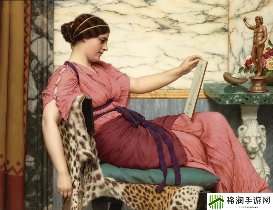 画中人体态完美