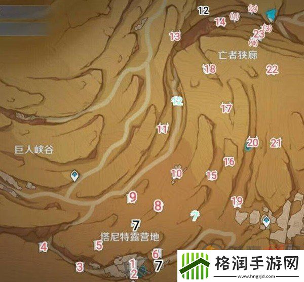 原神塔尼特露营地全部宝箱收集地图