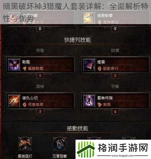 暗黑破坏神3猎魔人套装详解