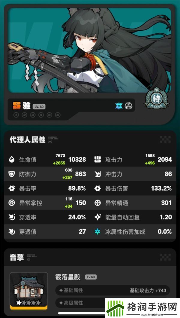 绝区零星见雅毕业面板要怎么样