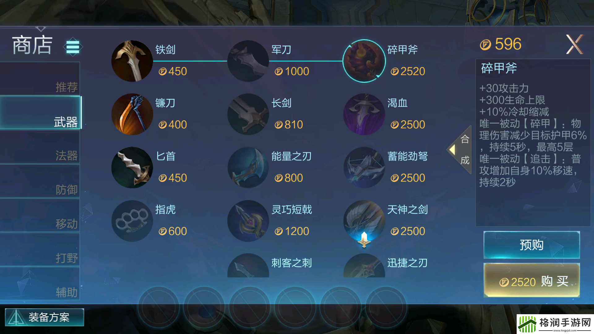 激战狂潮孙悟空出装推荐