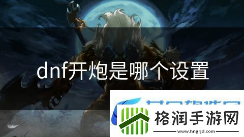 dnf开炮是哪个设置