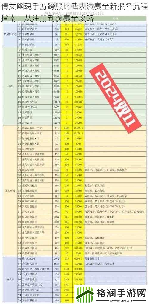 倩女幽魂手游跨服比武表演赛全新报名流程指南