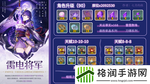 原神雷神什么时候复刻