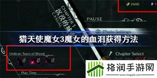 猎天使魔女3魔女的血泪如何获得
