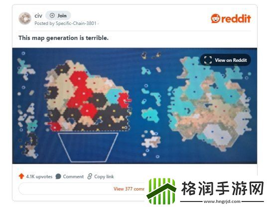 发布不到一周文明7随机地图生成问题引关注