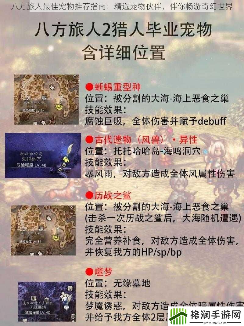 八方旅人最佳宠物推荐指南