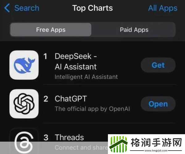 ChatGPT遭DeepSeek赶超