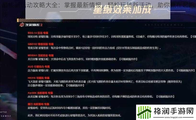 晶核新活动攻略大全