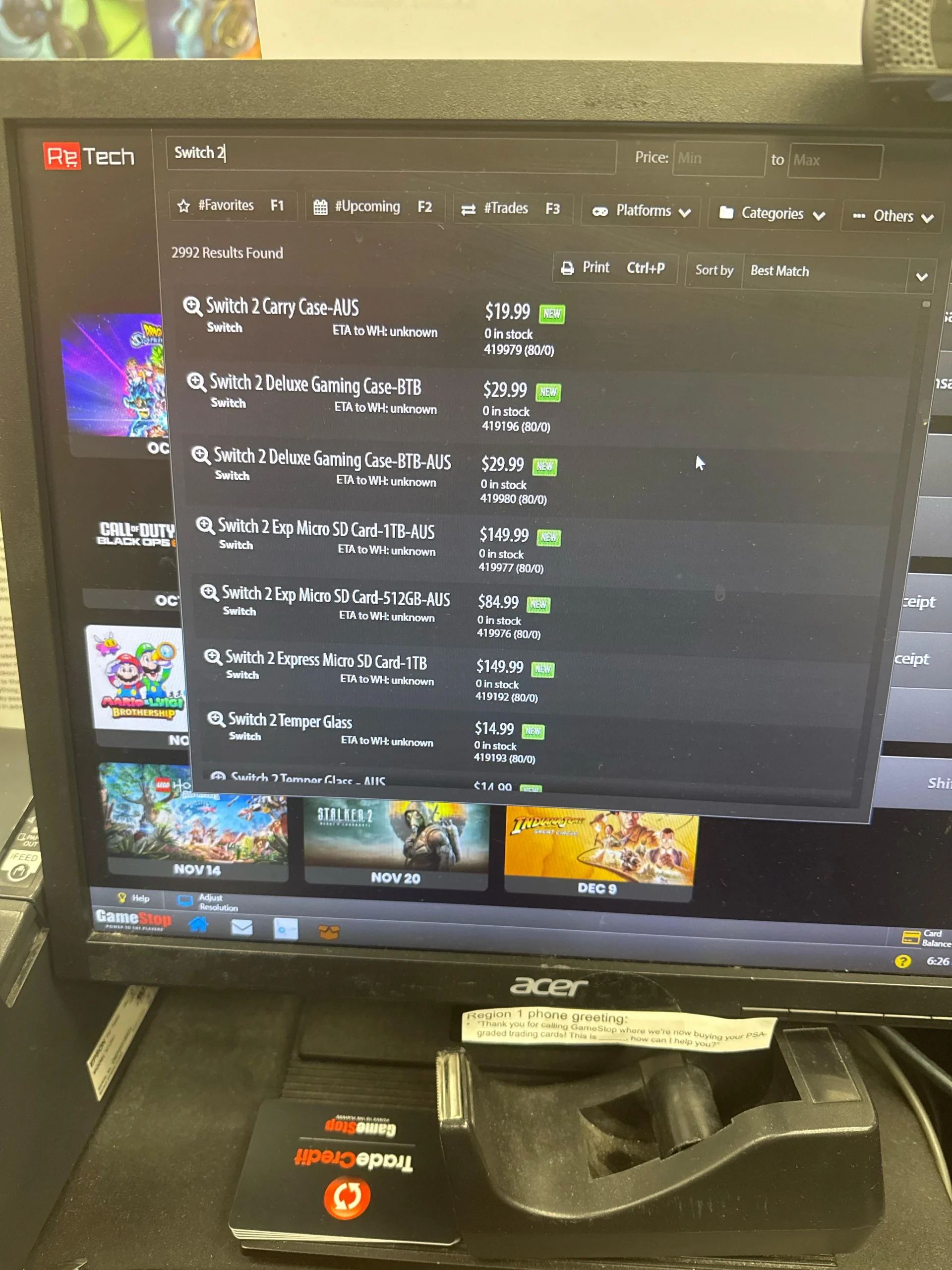 震撼揭秘！GameStop内部系统竟意外曝光Switch2配件SKU及价格