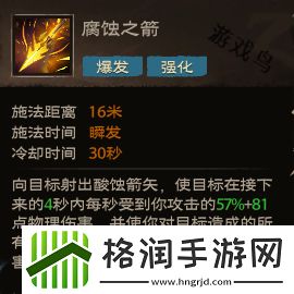 塔瑞斯世界游侠技能和天赋秘技介绍