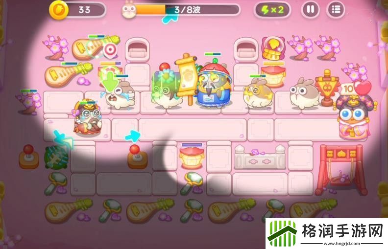 保卫萝卜4秋妃传22关通关攻略