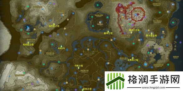 塞尔达传说旷野之息神庙全地图一览