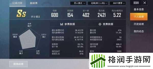 和平精英战绩全回顾