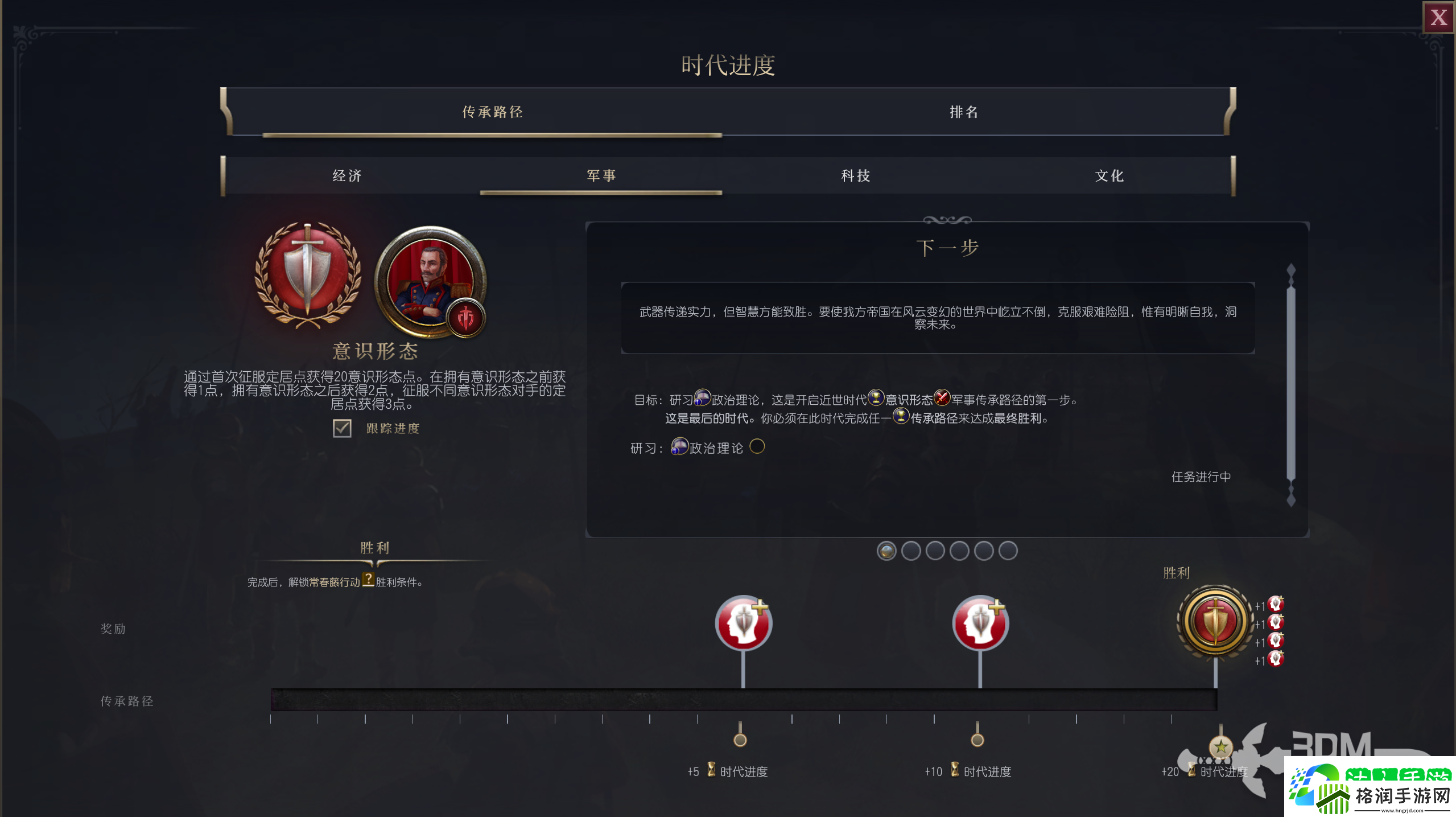 文明7传承之路军事目标介绍