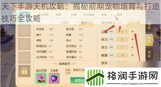 天下手游天机攻略