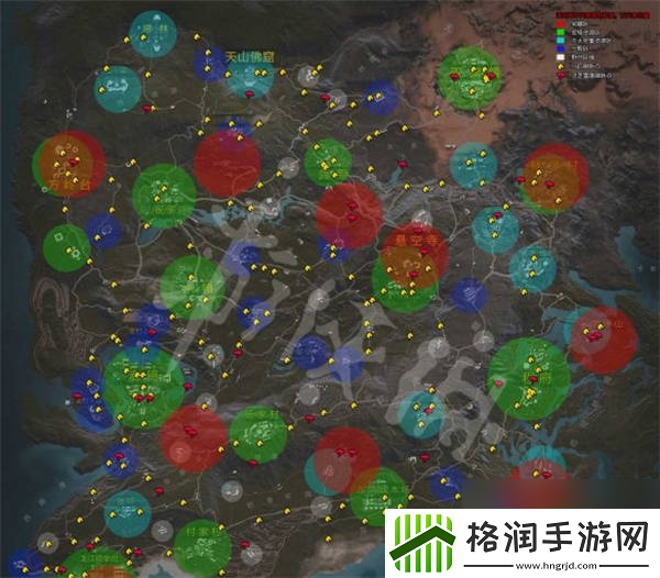 武侠乂手游地图资源分布图