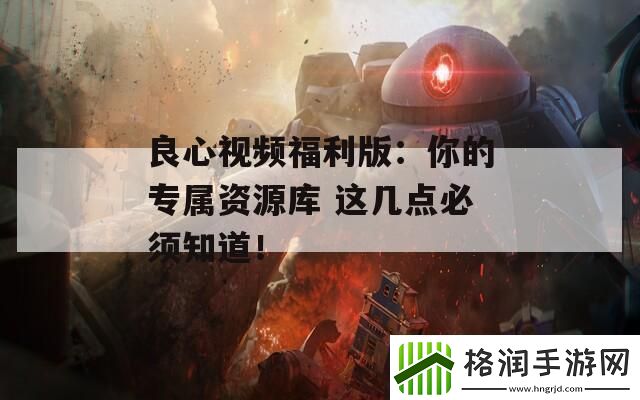 良心视频福利版