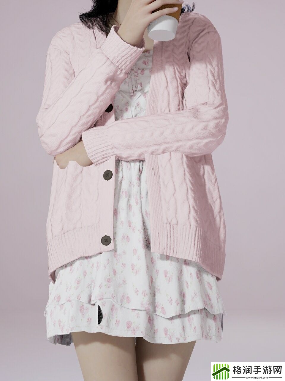inZOI春游羊毛衫连衣裙服装分享